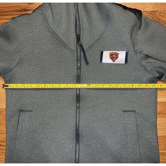 Chicago Bears Nike Sideline Showout S/S Gray Full Zip Hoodie Jacket Men's Med - Picture 9 of 12